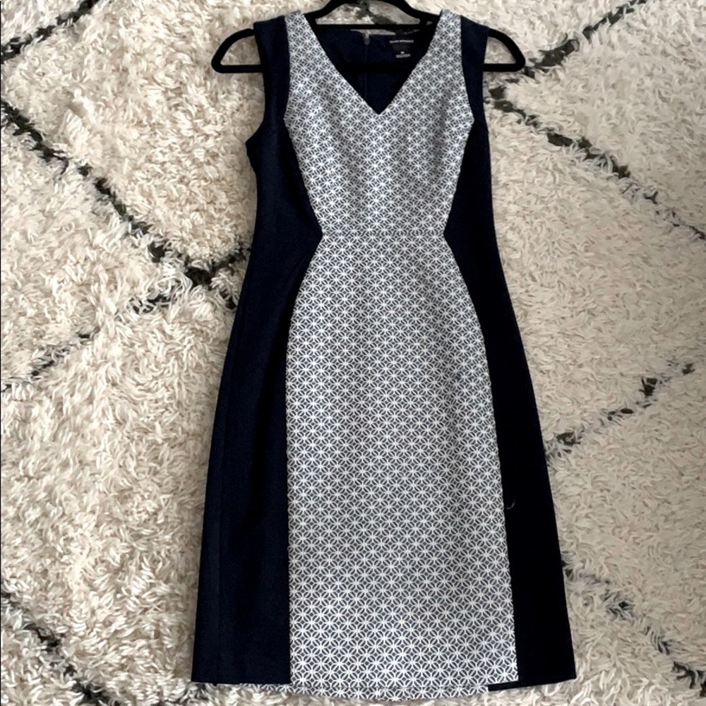 Navy and Jacquard Club Monaco dress!